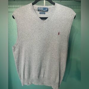 Ralph Lauren V-Neck Gray Men's Sweater Vest